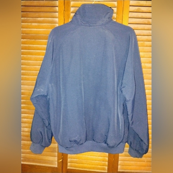 Sports Master Navy Fleece Lined Windbreaker with Stand-Up Collar, And Full Zip - Picture 2 of 7